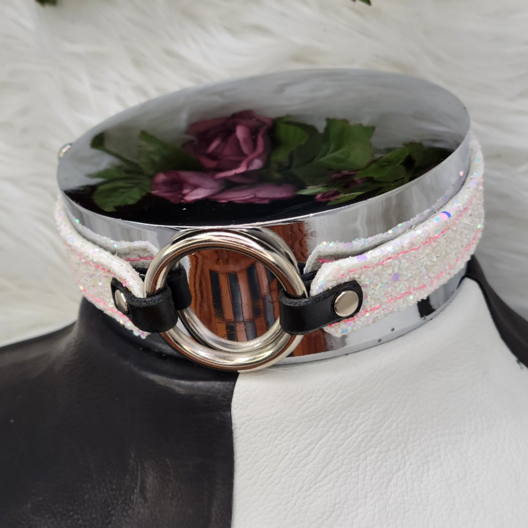 Simple Glitter Ribbon Collar