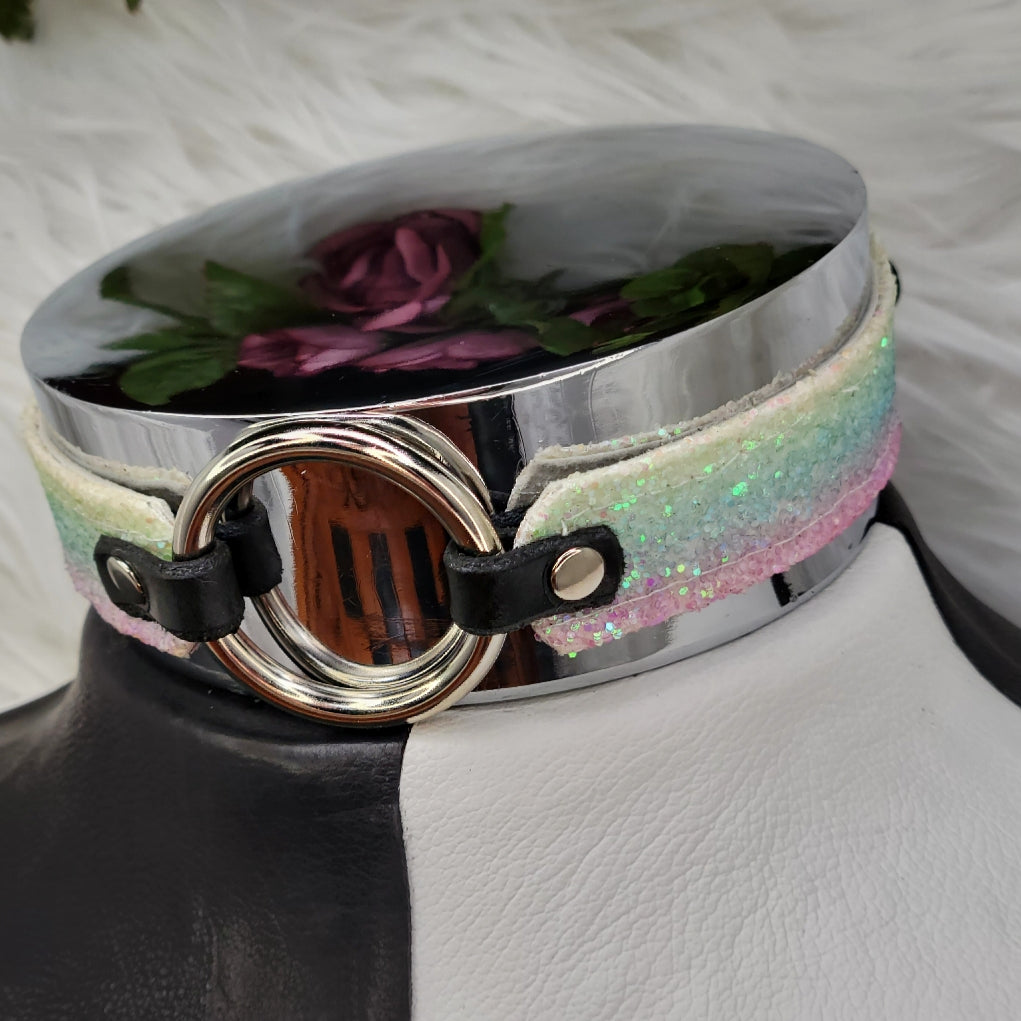 Simple Glitter Ribbon Collar